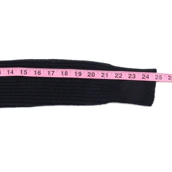 Vintage The Limited Sweater Womens Small Navy Blue Cable Knit V-Neck Wool Y2K - Picture 9 of 12